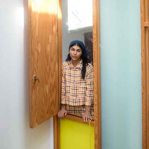 Beaton Linen Jackets & Blazers - Beaton Linen chore coat crop in Harvest Plaid